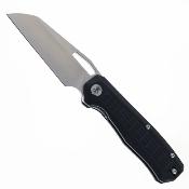 IFVF03BK Couteau Ironfly Syperfly - Acier 14C28N - Lame Sheepsfoot - Manche G10 Noir - Toulement à Billes - Liner Lock - Livraison Gratuite