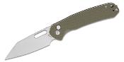 J1925AGN Couteau CJRB Pyrite Wharncliffe Green Lame Acier AR-RPM9 Button Lock IKBS - Livraison Gratuite