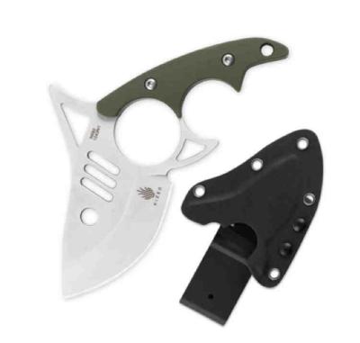 KI1043N1 Couteau Kizer Shark Tooth Manche Green Lame Acier N690 Etui Kydex - Livraison Gratuite