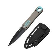 KI1083A3 Dague Kizer Hidden Agenda Lame AEB-L Double Tranchant Manche G10 Housse Kydex - Livraison Gratuite