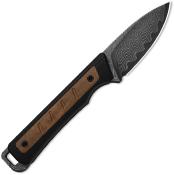 KI1108A2 Couteau Kizer Whiskey Jack Lame Acier Damas Manche G10/Mkuruti Housse Kydex KI1108A2 - Livraison Gratuite 