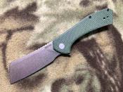 KS3445MCG Couteau Kershaw Static | Lame Acier D2 Stonewash Cleaver | Manche Micarta Green | Liner Lock | Livraison Gratuite