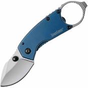 KS8710 Kershaw Antic – Couteau pliant Frame Lock Lame Acier 8Cr13MoV Manche Acier Inoxydable Bleu - Livraison Gratuite