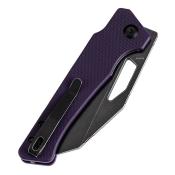 KT1033A3 Couteau KANSEPT Egress Purple G10 Lame Acier 14C28N Tanto Reverse - Livraison Gratuite