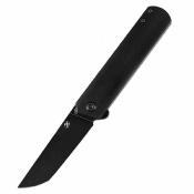 T2020T9 Couteau Kansept  Foosa Slip Joint Flipper – Lame Tanto Acier D2 black Manche Acrylique  – Livraison Gratuite