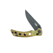 KUB172H Couteau Kubey Hound Lame Clip Point Acier 14C28N Manche Ultem CrossbarLock  - Livraison Gratuite