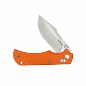 KUB503B Kubey Iguana Lame Acier D2 Stonewash Manche G10 Orange Crossbar Lock - Livraison Gratuite