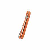 KUB503B Kubey Iguana Lame Acier D2 Stonewash Manche G10 Orange Crossbar Lock - Livraison Gratuite