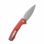 KUB901V Kubey Calyce – Couteau Pliant EDC | Lame Drop Point Acier 14C28N | Manche G10 Rouge | Liner Lock | IKBS - Livraison Gratuite