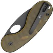 KV2742TSJA1 — Couteau Kizer Microbe Sandvik 14C28N 58-60 HRC Drop-Point Ultem Slipjoint - Livraison Gratuite