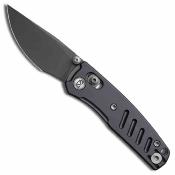 MGR823ADG Miguron Evok Mini Dark Grey - Lame Acier D2 Manche Aluminium Black Cross-Bar Lock Clip - Livraison Gratuite