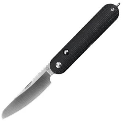 MK0012BK Couteau Pliant Rapax Mimi Lame Acier VG-10 Manche Micarta Noir Button Lock - Livraison Gratuite