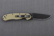 ON8871OD Ontario RAT Model 1A A/O – Couteau Pliant Lame Drop Point Acier AUS&#8209;8 Manche G10 Vert OD Linerlock - Livraison Gratuite