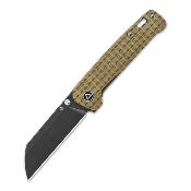 QS130BFRG Couteau QSP Knife Penguin Titane Bronze Frag Lame Acier 154CM IKBS - Livraison Gratuite