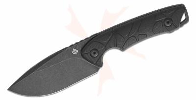 QS169A2 Couteau QSP Tiny Tot | Lame Acier 10Cr15MoV Drop Point Blk | Manche G10 noir | Étui Kydex - Livraison Gratuite