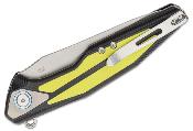 RKTULAYBFG Couteau Rike Knife Tulay Black/Fluorescent Green Lame Acier 154CM IKBS - Livraison Gratuite