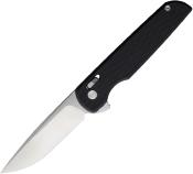 RR2720 Couteau Rough Rider Slide-Lock Lame Drop Point Acier D2 Manche G-10 Noir Clip - Livraison Gratuite
