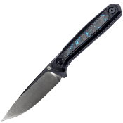 RS3501FB Real Steel Dex – Couteau Fixe EDC | Lame M390 Satin | Manche Blue G10 + Carbone | Étui Kydex  - Livraison Gratuite