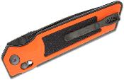  RS7713OB Couteau Real Steel Sacra TAC Slide Lock Lame Tanto Acier K110 Manche G10 Orange/Noir Sécurité Slide Lock - Livraison Gratuite