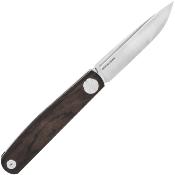 RS7841E Couteau Real Steel Gslip Slipjoint Lame VG10 Manche Ebène - Livraison Gratuite