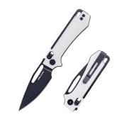 RS8051WB Couteau Real Steel Vis White Lame Acier 12C27N Crossbar Lock IKBS - Livraison Gratuite
