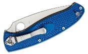 SC142PSBL Couteau Spyderco Resilience Lightweight Blue Lame Acier CPM-S35VN Serr - Livraison Gratuite