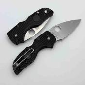 SC230SBK Couteau Pliant Spyderco Lil Native Lame Acier CTS-BD1N Manche FRN Lockback USA - Livraison Gratuite