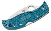 SC262SBLK390 Couteau Spyderco LeafJumper Blue Lame Acier K390 Serr Made Japan - Livraison Gratuite