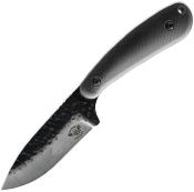 SKW17031 Couteau Skallywag Fireside Lame Acier 420 Finition Martelée PVD Manche Nylon Noir Étui Ceinture - Livraison Gratuite