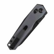 T1105V7 Couteau TENABLE Beaver Lame Acier Nitro-V Blackwash Manche G10 Gris et Noir Cross Bar Lock - Livraison Gratuite