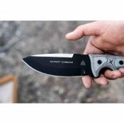 TPOC01 Couteau Fixe TOPS Outpost Command Lame Acier 1095 Manche Micarta Noir Étui Nylon Made In USA - Livraison Gratuite