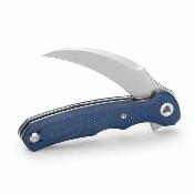 TVTY19LM14 Trivisa Lacerta-04L – Couteau pliant Liner Lock Lame Acier 14C28N Satin Manche Blue Micarta - Livraison Gratuite