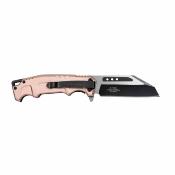 USMA3006TN Couteau USMC A/O | Lame Acier Wharncliffe Acier inox 3Cr13 | Manche alu Tan Liner Lock Clip - Livraison Gratuite