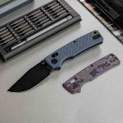 VOSA3102 Couteau Vosteed Porcupine ModSwap | Lame Acier 154CM Clip Point | Manche Blue G10 | Crossbar Lock | Livraison Gratuite