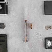 VOSA3509 Couteau Vosteed Parallel A3509 | Lame Reverse Tanto Acier S35VN  Manche Titane Arctic Crackle | Crossbar Lock - Livraison Gratuite