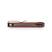 VOSA5111 Couteau Pliant Vosteed Corgi V V Lame Acier Nitro-V Manche Alu Rouge brique Vanchor Lock - Livraison Gratuite