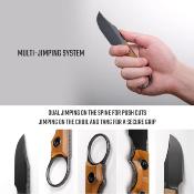 VOSD0503 Couteau Vosteed Quokka-O Bowie Lame Acier 14C28N PEI Amber Housse Kydex - Livraison Gratuite