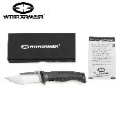 WAR039BK Couteau WithArmour Torpedo Tanto Lame Acier 440C IKBS - Livraison Gratuite