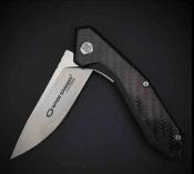 WAR082CFG Couteau pliant WithArmour Gent | Framelock Lame Acier D2 Manche G10 noir + FCarbone Clip de poche - Livraison Gratuite
