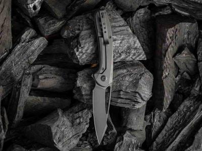 WE2016B Couteau WE Knife Co Fornix Black Manche Titane lame CPM 20CV IKBS - Livraison Gratuite
