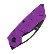 B3016A3 Couteau Goblin Tenable  | Lame Acier 14C28N Blackwash Sheepsfoot Manche Purple Alu Amphibian Texture | Liner Lock | Livraison Gratuite