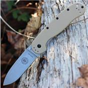 Couteau Esee Avispa Desert Tan Lame Acier D2 Manche FRN Framelock BRK1302DT - Free Shipping