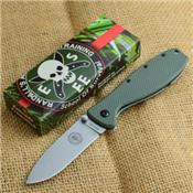 Couteau Esee Zancudo OD green Framelock Lame Acier AUS-8 Stonewash Manche FRN BRKR1OD - Free Shipping