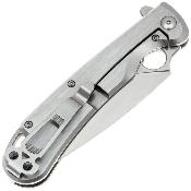 DGRF21FSSSV — Couteau Daggerr Arrow Lame Acier VG-10 Spear Point Satiné Serrated Manche Acier Inox Frame Lock Livraison Gratuite