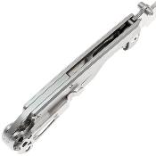 DGRF23FSSSV — Couteau Daggerr Pelican Lame Acier VG-10 Drop Point Satiné Serrated Manche Acier Inox Frame Lock Livraison Gratuite