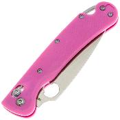DGRFM022SPKS — Couteau Daggerr Sting Slim Lame Acier VG-10 Satiné Manche G10 Rose Crossbar Lock Livraison Gratuite