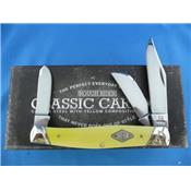 Couteau Canif Rough Rider Stockman Yellow 3 Lames Acier Carbone RR1740 - Livraison Gratuite