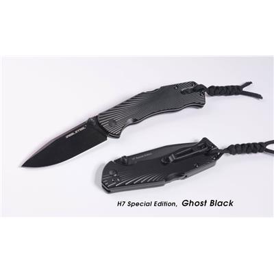 RS7793 Couteau Real Steel H7 Special Edition Ghost Black Acier 14C28N - Livraison Gratuite