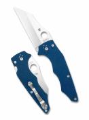 SC253GPCBL Couteau Spyderco YoJumbo Lame Acier CPM SPY27 Wharncliffe Manche  Cobalt Blue G10 Compression Lock USA -  Livraison Gratuite