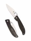 SC274CFP Couteau Spyderco Mantra 4 Lame Acier 8Cr13MoV Leaf-Shaped Manche Black Carbon Fiber / G10 Liner Lock | Livraison Gratuite